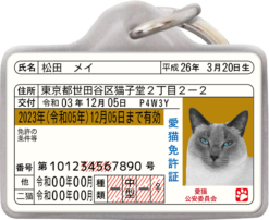 迷子札 - キーホルダー