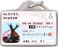 ムシナンバー迷子札