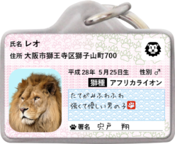 シシナンバー迷子札