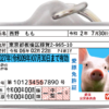 愛豚免許迷子札オモテ面サンプル①